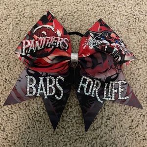 Cheer Athletics Panthers “Babs for Life” Bow
